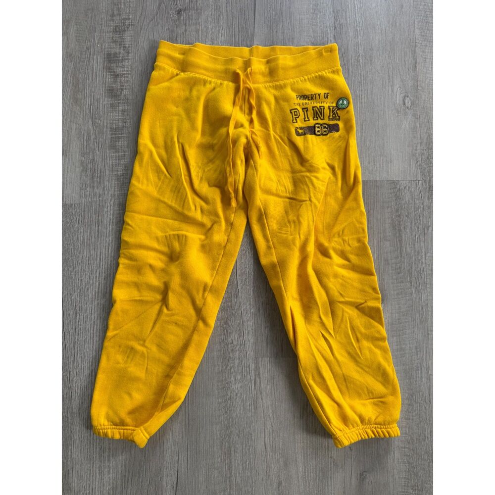 Vintage pink joggers small yellow
